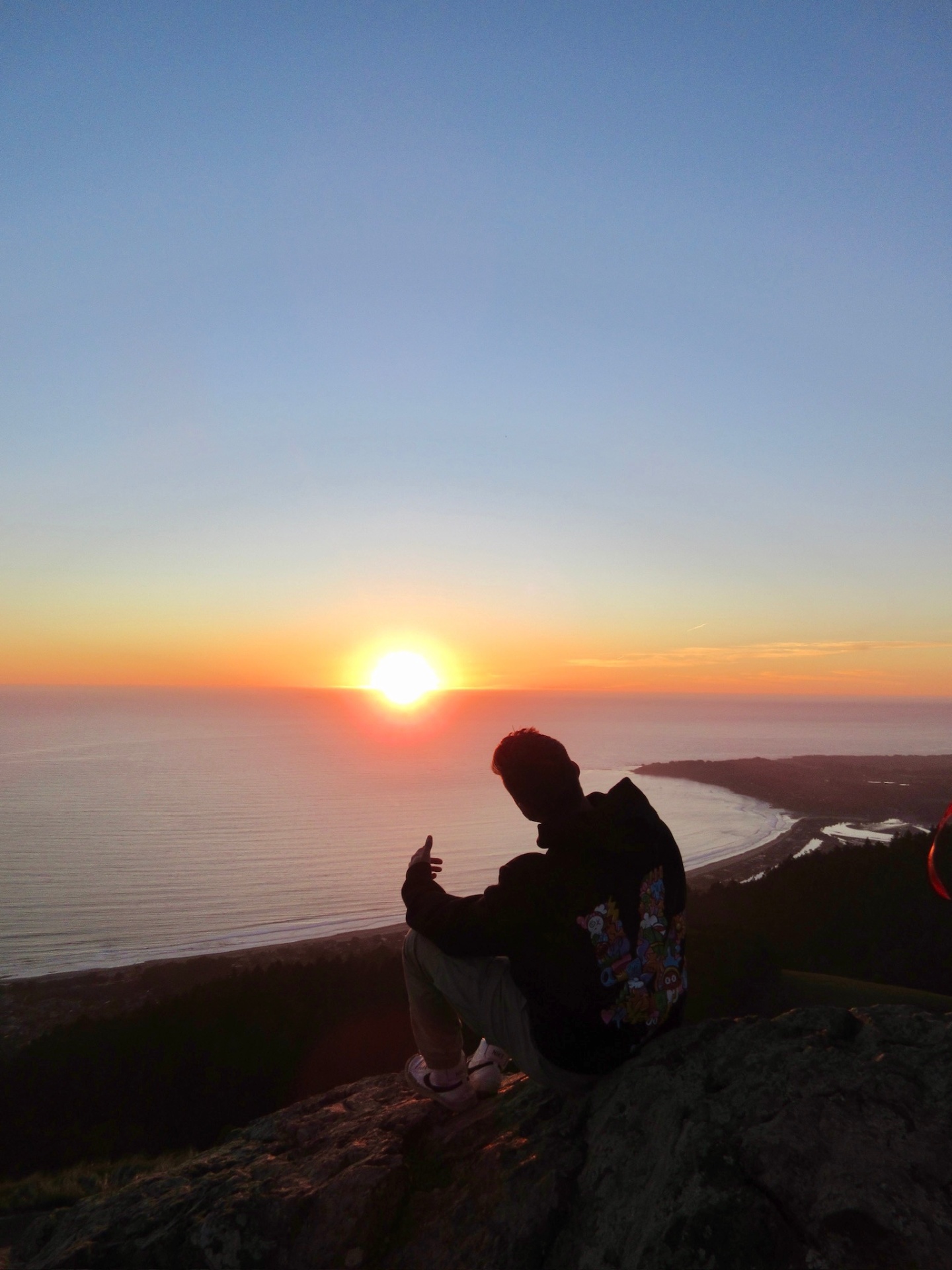 Hilltop sunset portrait